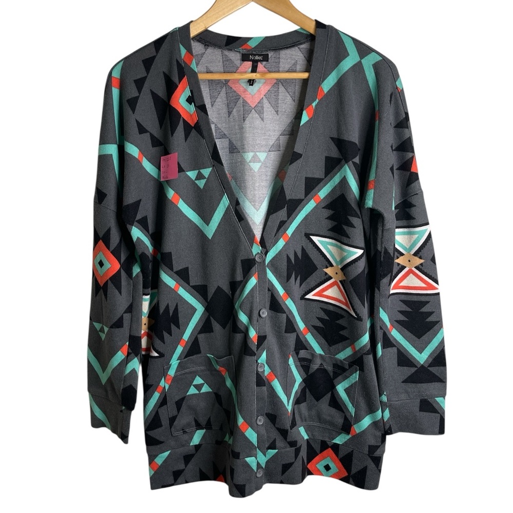 Pac Sun Nollie Aztec / Southwest Print Button-Up Cardigan – Size L